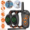 IPX7 Waterproof Dog Training Collar with Remote Rechargeable Electronic Shock Collar for Dogs Beep Vibration Shock for small Medium Large Dogs
