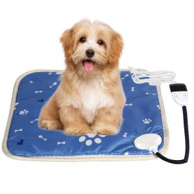 Pet Heating Pad Electric Dog Cat Heating Mat Waterproof Warming Blanket with 86-141℉ Adjustable Temperature 0-12 Timer Digital Display Chewing-resista (Option: Pad4545CMThermostat)