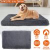 Dog Bed Soft Plush Cushion Cozy Warm Pet Crate Mat Dog Carpet Mattress with Long Plush for S/M Dogs